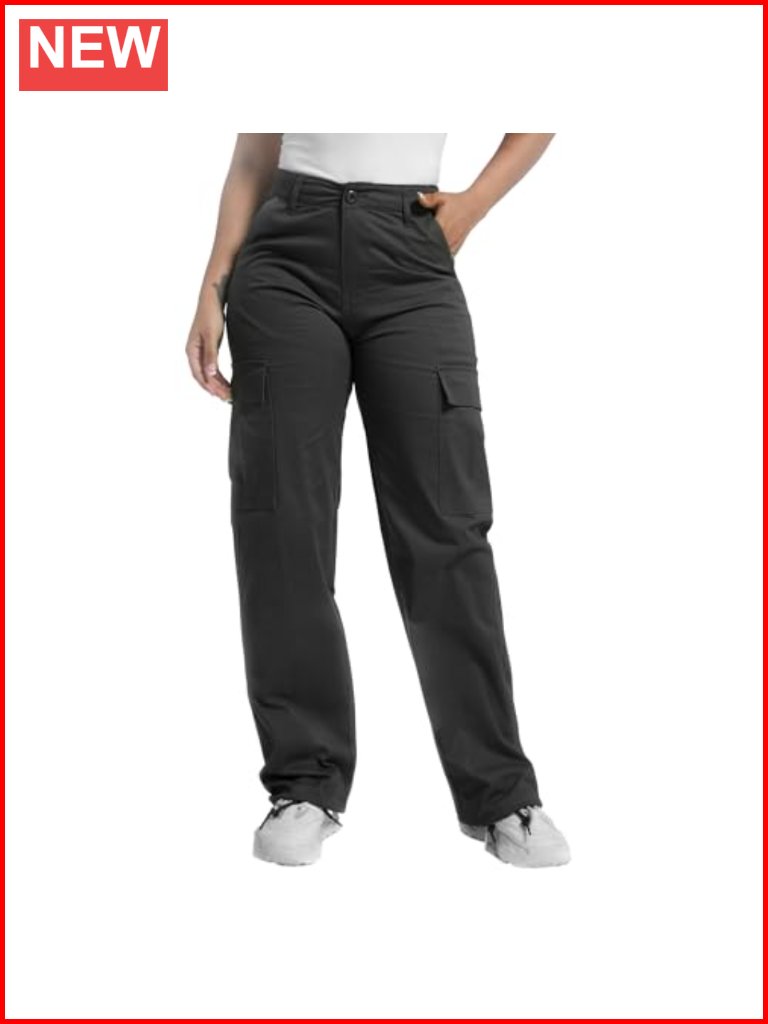 Baggy Cargo Pants Relaxed Fit Cotton Hiking Pants With 6 Pockets